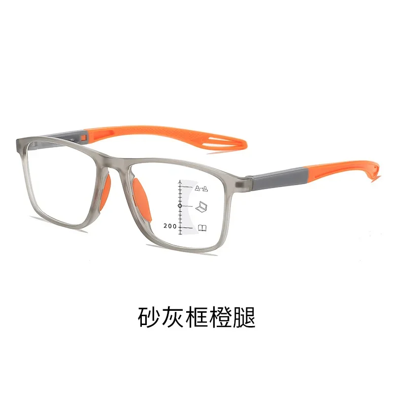 TR90 Sports Progressive Multifocal Reading Glasses Women Men HD Anti-blue Light Near and Far Presbyopic Eyewear