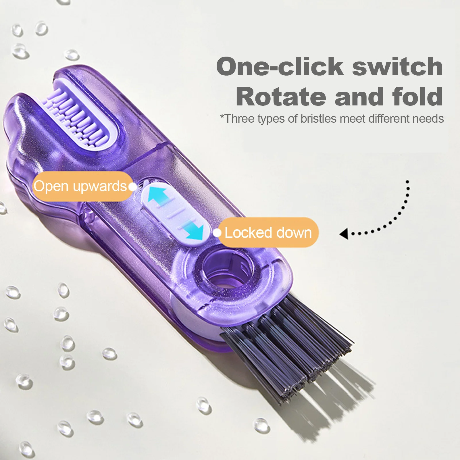Baby Bottle Cleaning Kit 3-in-1 U Shaped Cup Brush Set Durable Bristles for Nursing Feeders Kitchenware Tools