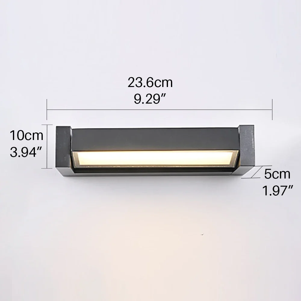 Applique murale LED étanche pour porche extérieur, appliques murales extérieures, lampe pour la déco