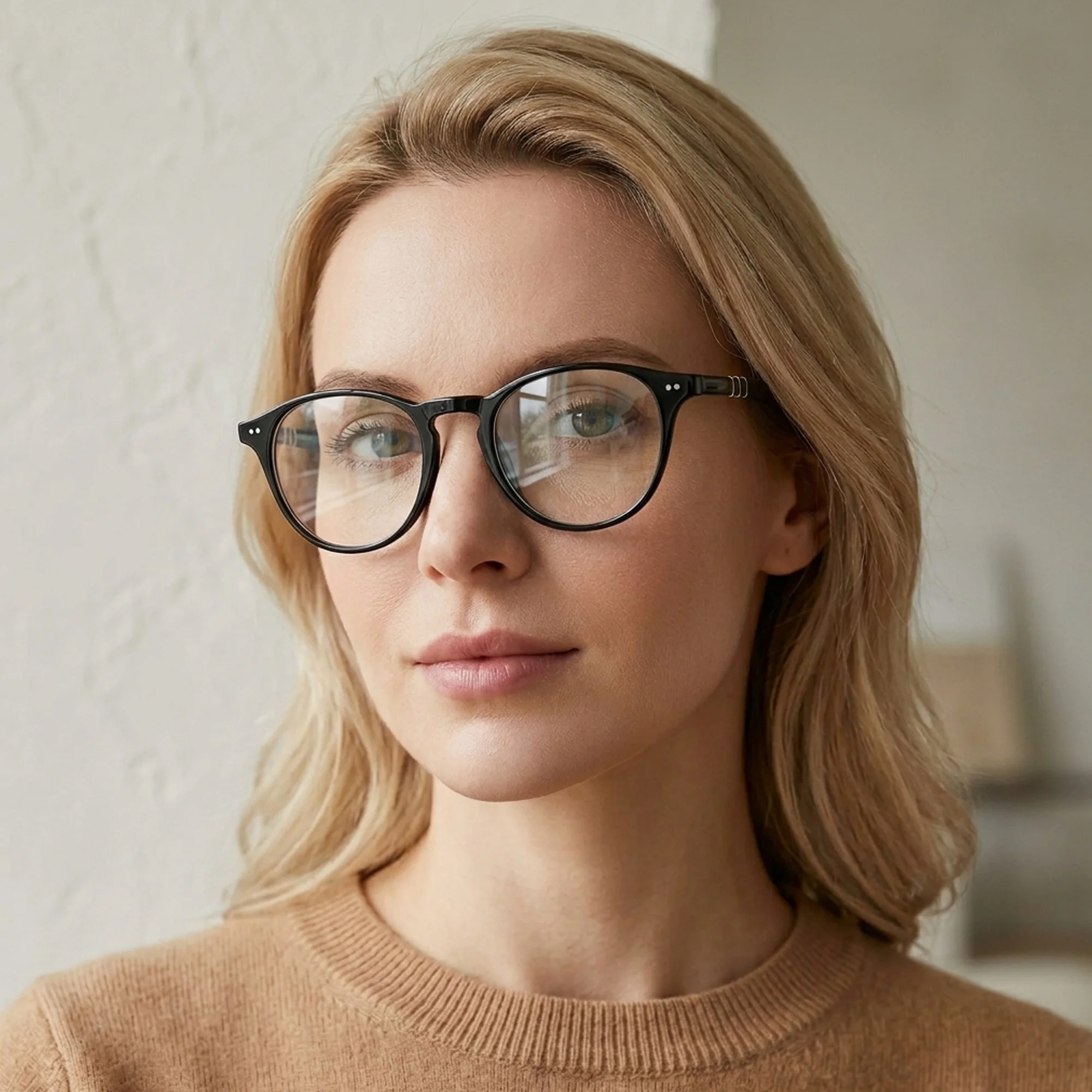 

ZENOTTIC Unisex S Size Lightweight Comfortable Round Acetate with Blue Light Blocking Lenses Prescription Glasses