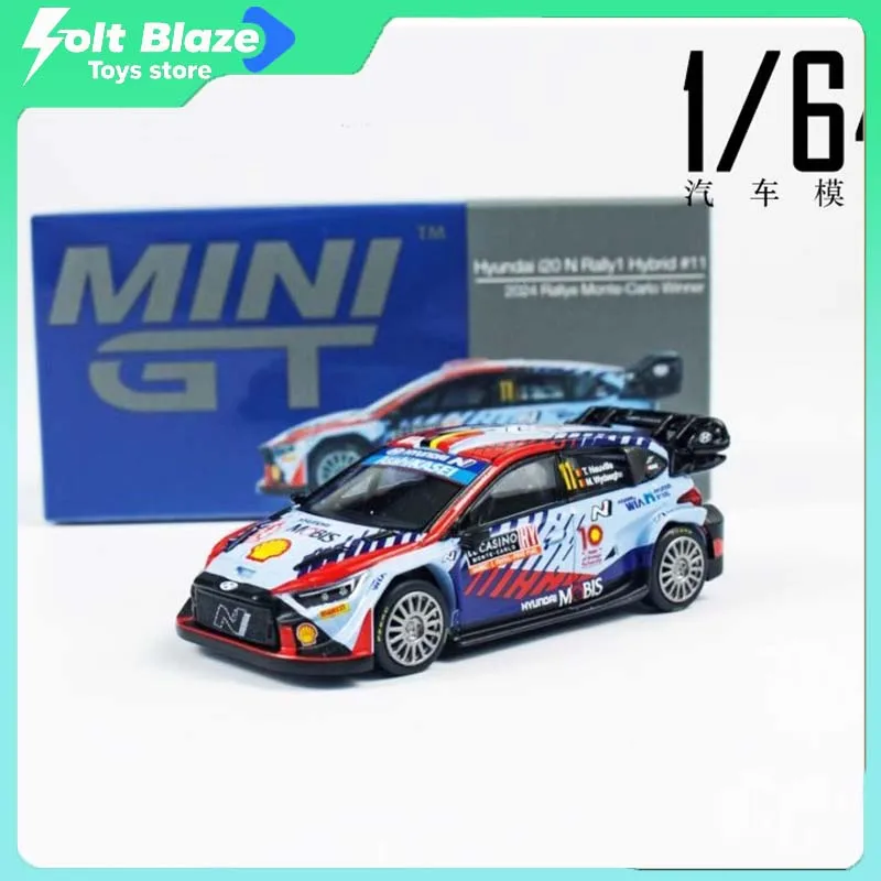 

1/64 MINI GT Hyundai i20 N Rally1 #11 Car Model Alloy Die-Cast Collectible Model Car Collection Toys for Kids Boy Birthday Gifts