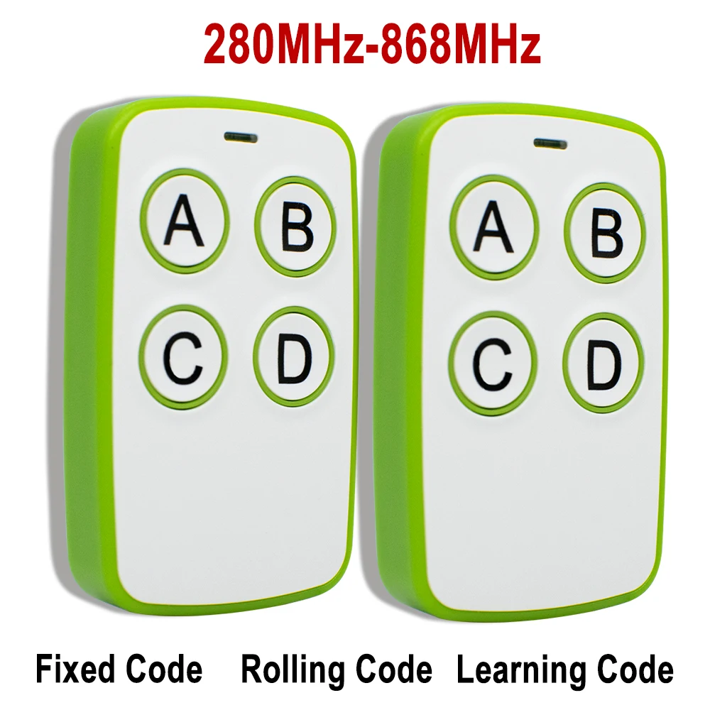 

2pcs Universal Multi-frequency 280-868mhz Garage Door Remote Control Gate Controller 433.92MHz 315 390 MHz Copier Duplicator