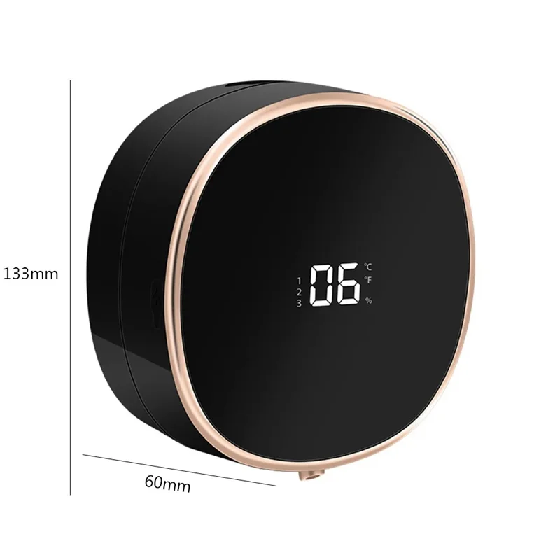 AC93-LED 温度表示壁掛け自動泡ソープディスペンサー赤外線センサー電動液体フォーマーマシンディスペンサー