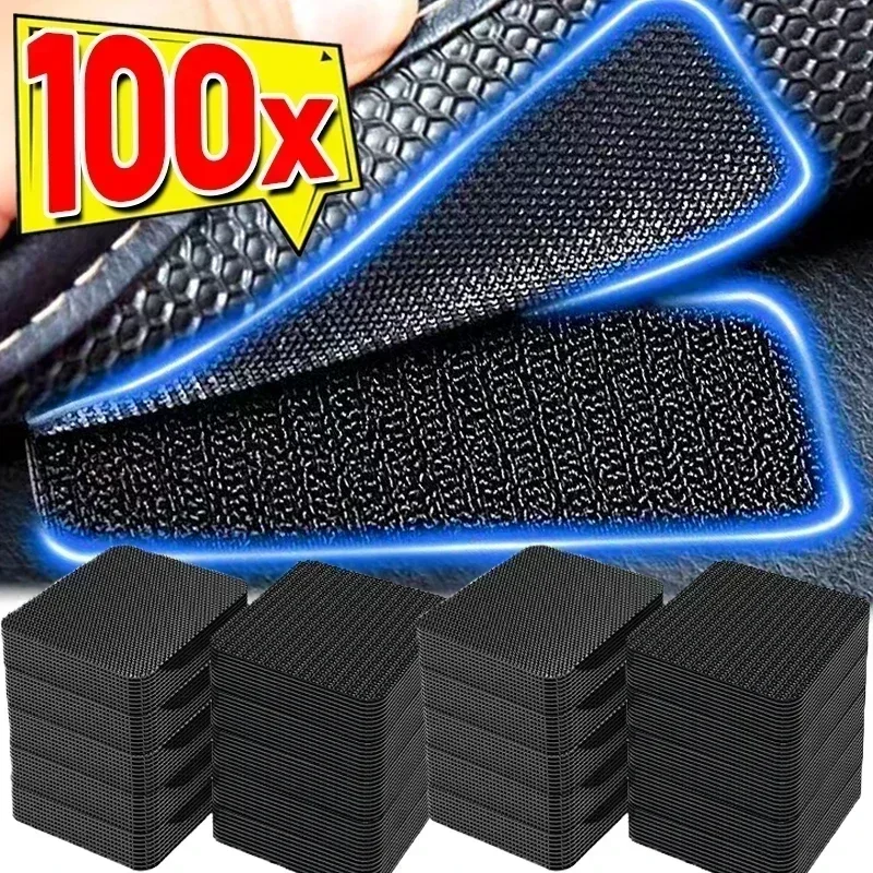 Car Invisible Anti Slip Self-adhesive Foot Pad Sticker Carpet Mat Fixing No Trace Stickers Magic Tape Traceless Adhesive Amagi