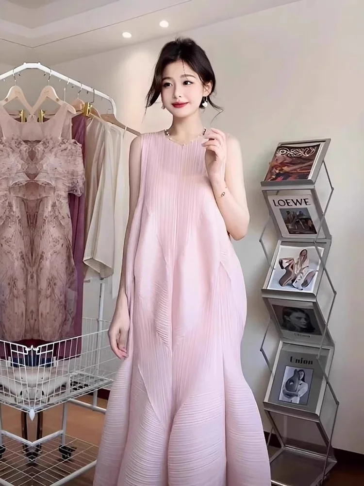 Faionable couleur été nouveauté t-shirt plissé Svel fleur bourgeon jupe conception Unique plié Dr pour les femmes