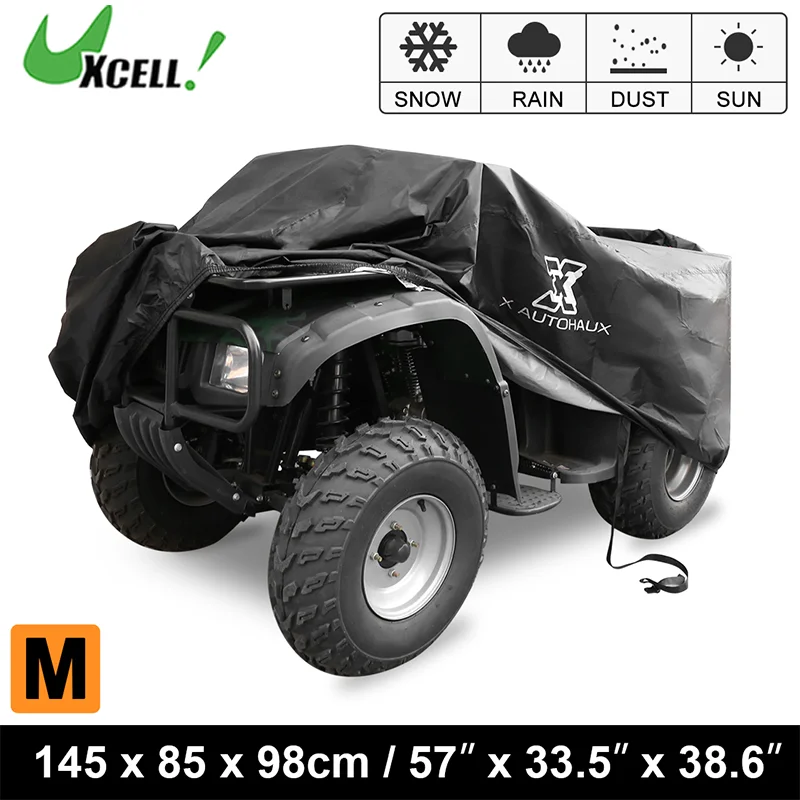 UXCELL Universal M L XL XXL XXXL ATV Cover Waterproof Outdoor Protection for Polaris Honda Yamaha Can-Am Suzuki with Storage Bag