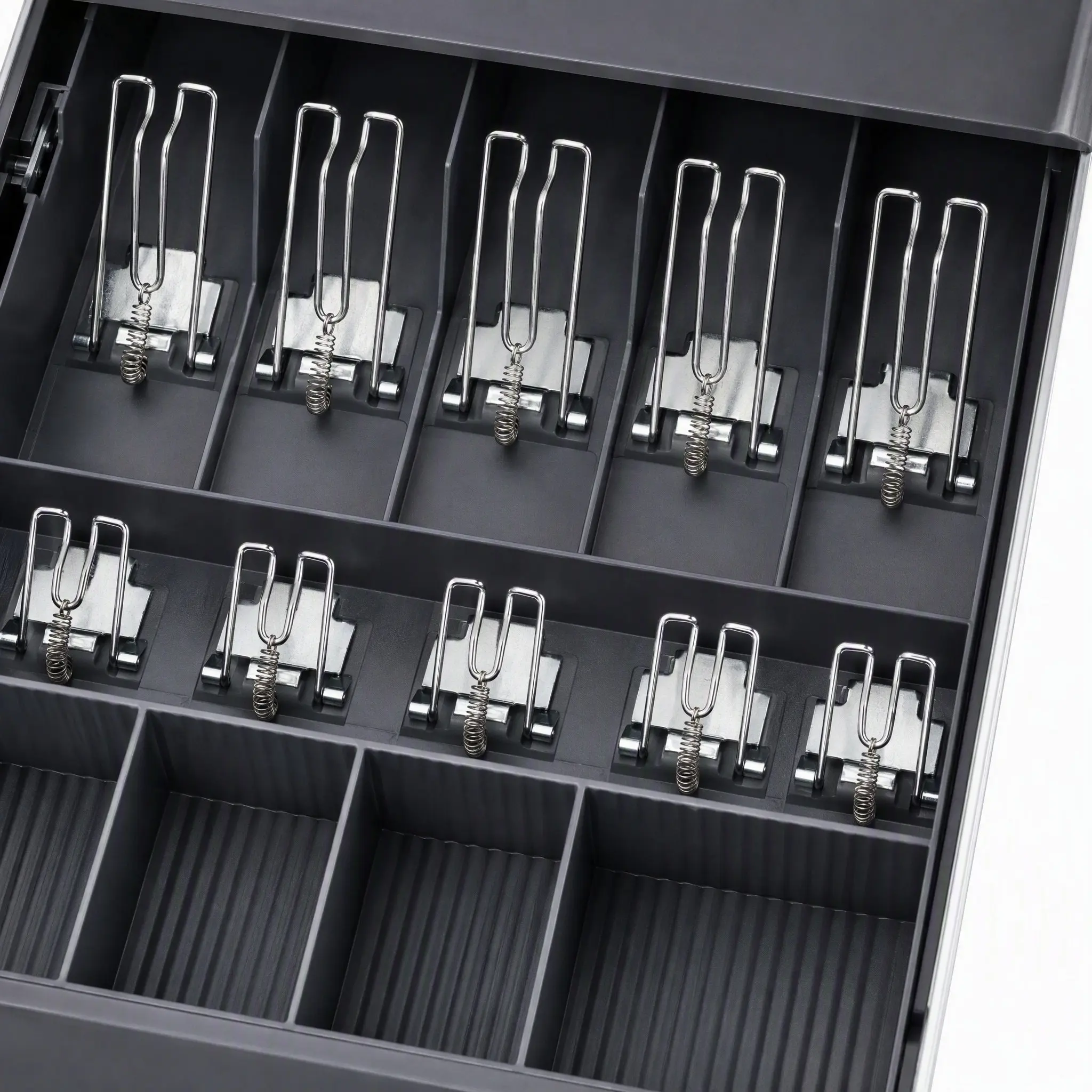 5 Pcs Cash Register Money Insert Small Metal Clip Banknote Storage Drawer Clips view 6