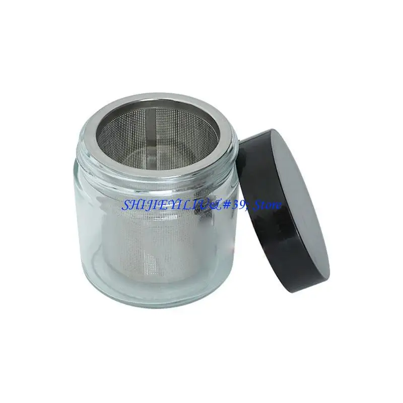 

E21F Diamond Washing Cup Cleaning Glass Jar Bottle with Metal Sieve Cleaner