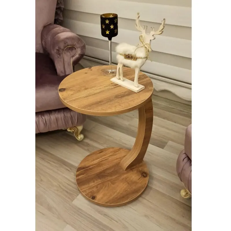 Wheel C coffee table sofa side table Zigon coffee table service table walnut tree