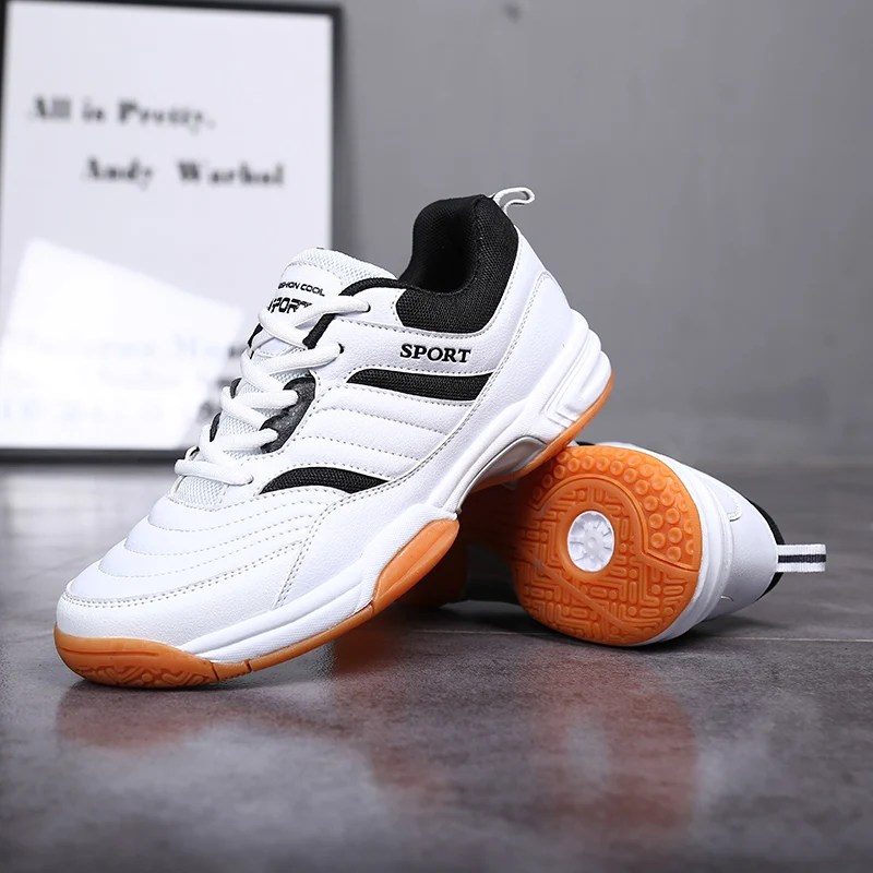 

New Men Tennis Shoes Lightweight Comfortable Footwears For Volleyball Male Badminton Sneakers Size 38-48