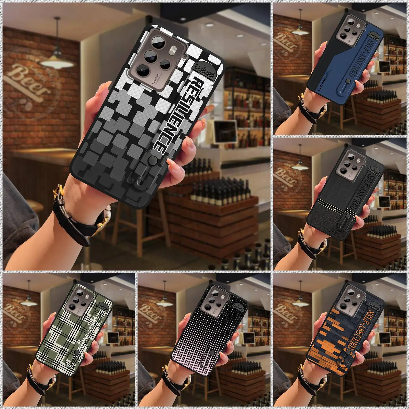 Dirt-resistant Fashion Design Phone Case For HTC U23 Pro/U23 Wristband masculine Silicone Shockproof Anti-knock simple