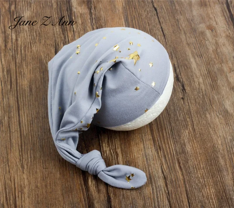 Children Photography Props Wrap 40x170cm  Newborn Photography Starry Sky Pointy Hat Photo Studio Shooting accessories