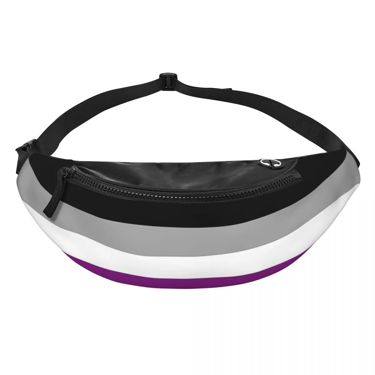 

Asexual Flag Fanny Pack Men Women Crossbody Adjustable Waist Bag Travel Running Phone Pouch