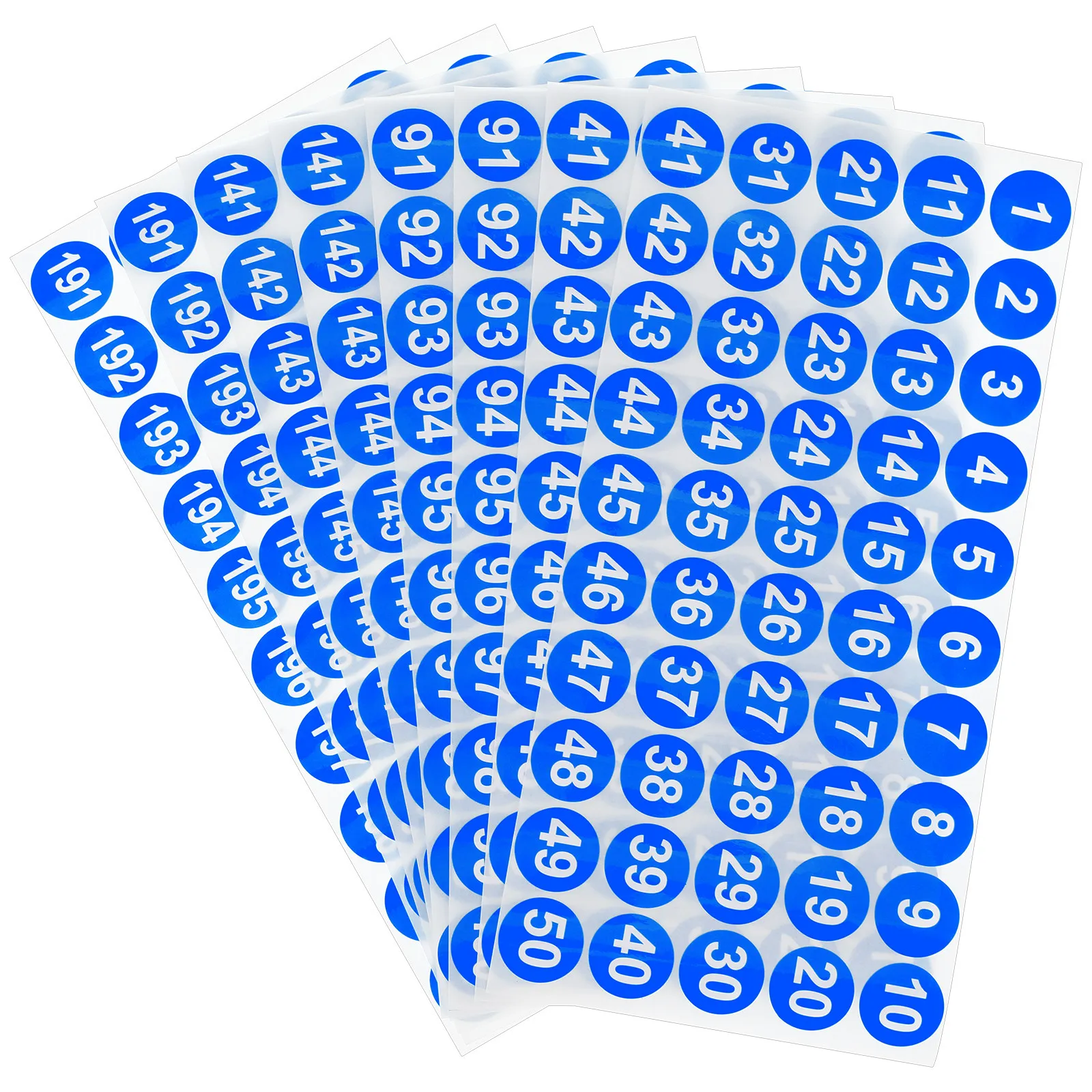8 Sheets Number Label Sticker Sign Stickers Consecutive Labels For Organizing Table Number Labels Stickers  For Office School