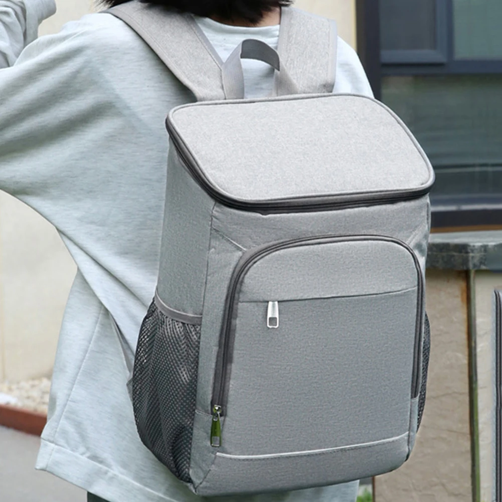 Оксфордский изолированный рюкзак-холодильник, экономит место, водонепроницаемый термохолодильник, легкий рюкзак со светоотражающей полосой для кемпинга на открытом воздухе