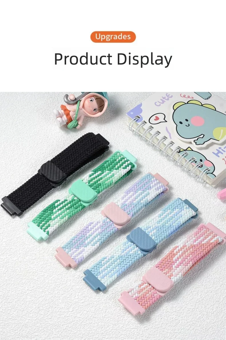 Magnetisches Elastisches 15mm Uhrenarmband für Kinder-Smartwatches 17mm Universell Passend für Kids Xiaomi & Mitu R Smartwatches – Detail 3