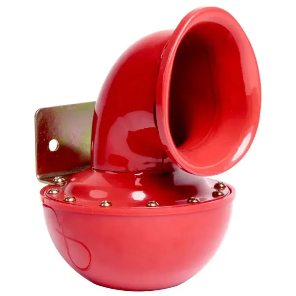 Red Tube Cow Horn 12V Electric Horn Truck Electric Horn Metal Drawstring