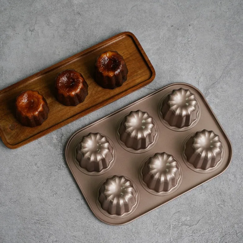 

Пищевая безопасная мини-форма для торта из углеродистой стали 6, 9, 12 отверстий, противень для французского Canelé Muffins, блины, кексы, кухонный инструмент для выпечки