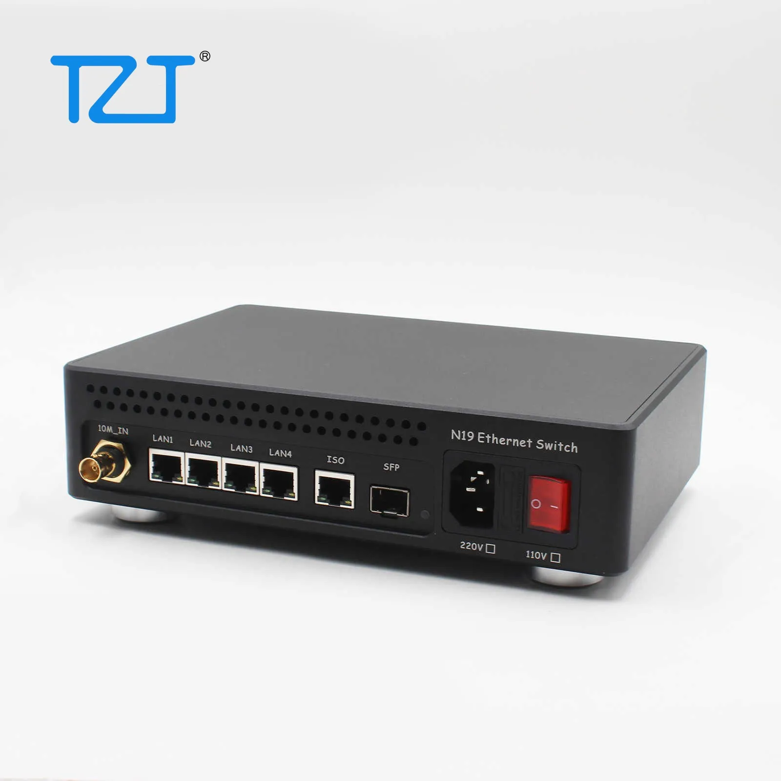 

Ethernet-коммутатор TZT N19, 6-портовый коммутатор, Hi-Fi аудиопереключатель 10 м/100 м/1000 м (N19_A со встроенным MV85 OCXO)