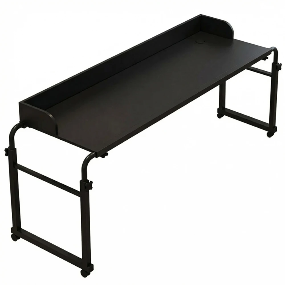 Adjustable Overbed Table Rolling Laptop Desk Mobile Standing Desk Bedside Study Table for Home Office 썸네일 7