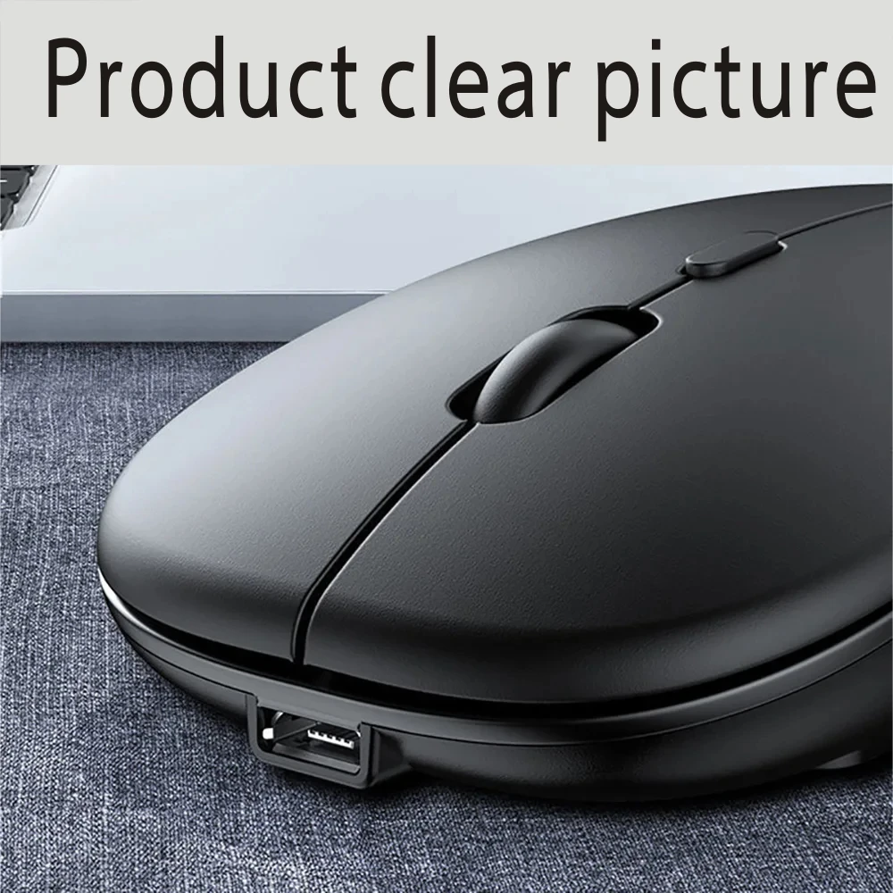 Mouse Dual Mode Bluetooth Wireless Rechargeable Silent Button Adjustable DPI1600USB 2.4G Optical Suitable for Laptops New