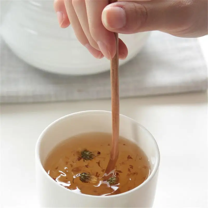Stirring Spoon 1pcs Wooden Long Handle Spoon With Smooth Streamlined Design Household Mixing Stir Spoon Supplies