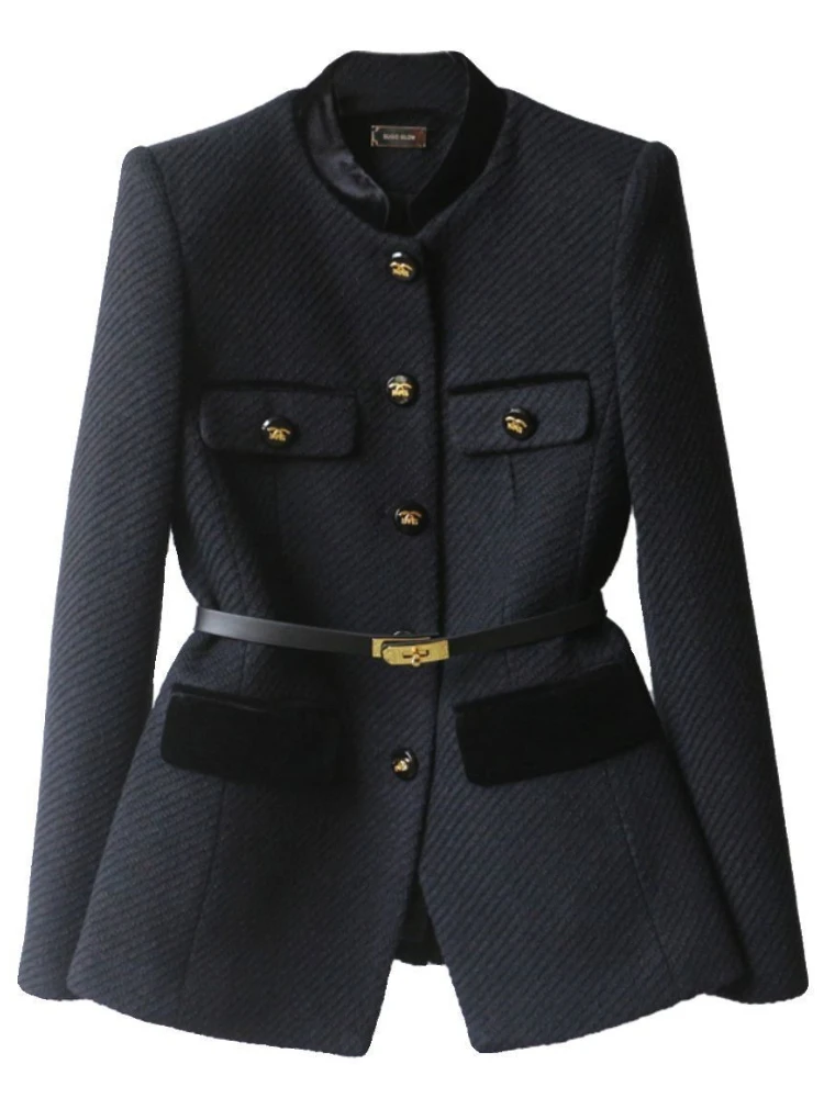 レディースブレザーコート 秋新作 長袖 カジュアル シングルブレスト エレガント オフィス ウエストマーク レディーススーツコート トップス 女性用アウター