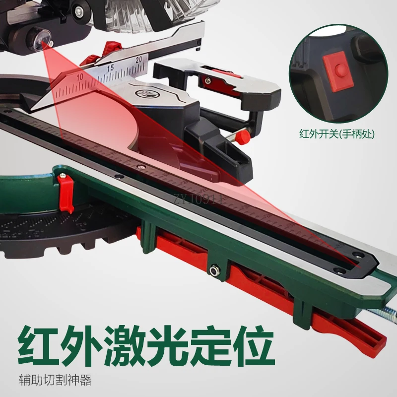 งานไม้ 8 นิ้วเครื่องตัด multi-function ความแม่นยําสูง 45 องศา push-pull rod เลื่อยปรับองศา