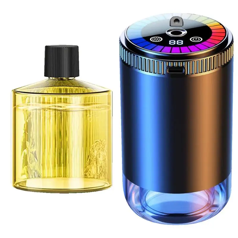 Difusor portátil para coche, humidificador, purificador de aire automático, ambientador aromático con luz para coche, difusor de aromaterapia, perfumería
