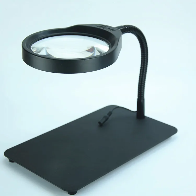 

Desk magnifier with lamp 10X HD maintenance test reading band LED work light PD-032C