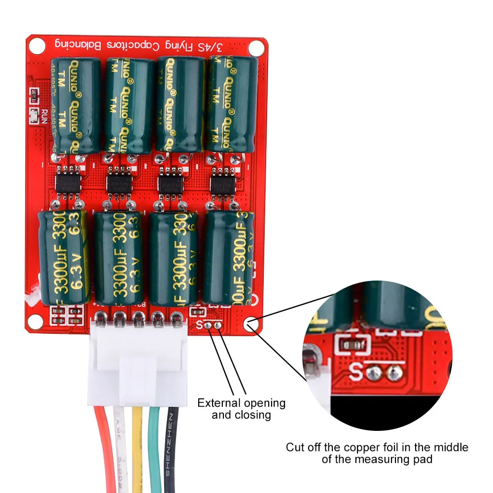 Placa de protección de carga de batería de litio 4S 6S 8S, módulo ecualizador activo 3A, ecualizador de condensador alto de 0,01 V, BMS