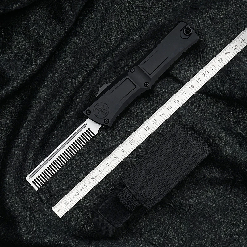 مايكرو الجنرال III التكنولوجيا القتالية TROODON 3 OTF سكين D2 شفرة التخييم في الهواء الطلق التخييم CNC مقبض ألمونيوم سكاكين الجيب أدوات EDC #5
