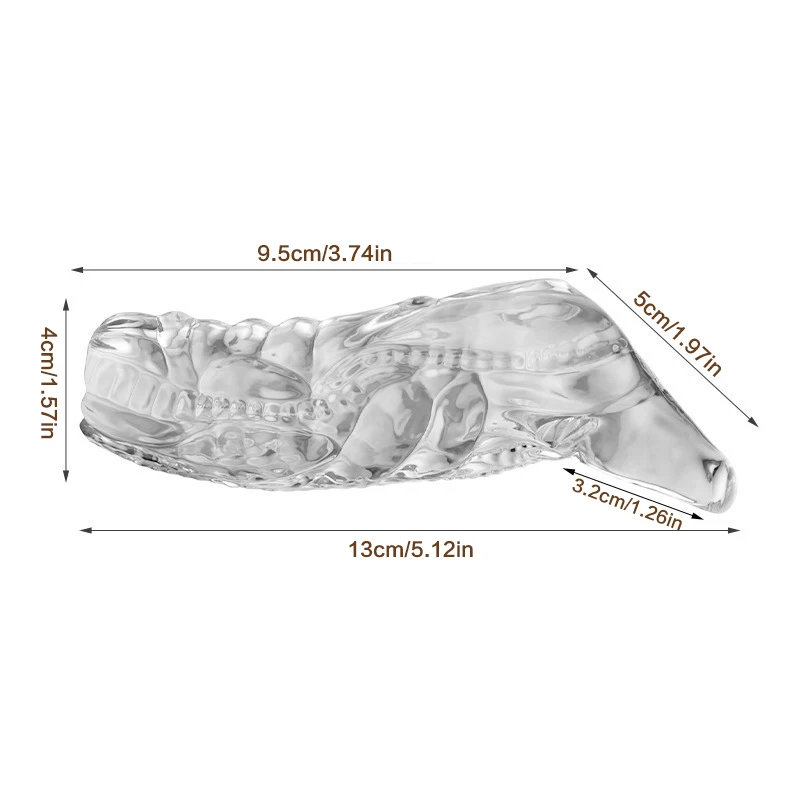 【HB】TPE Penis Extender Condom Reusable Dildo Sleeve Glans Delay Ejaculation Cockring Adult Sex Toys For Men Couples No Vibrator view 6