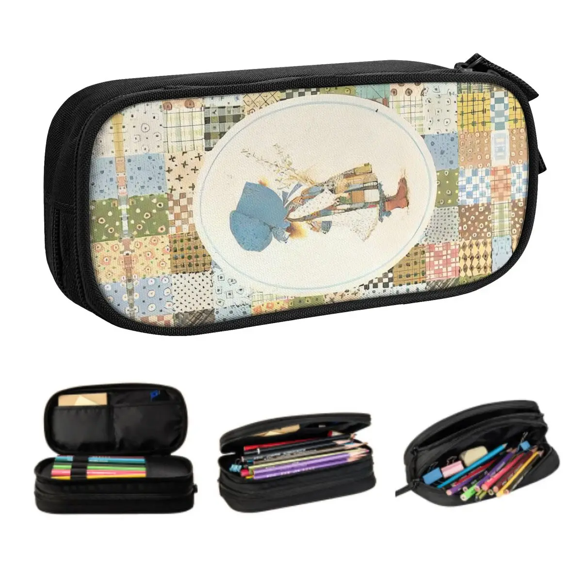 مخصص S-Sarahs K-Kays Kawaii مقلمة فتاة صبي سعة كبيرة Kawaii فتاة حقيبة أقلام رصاص اللوازم المدرسية