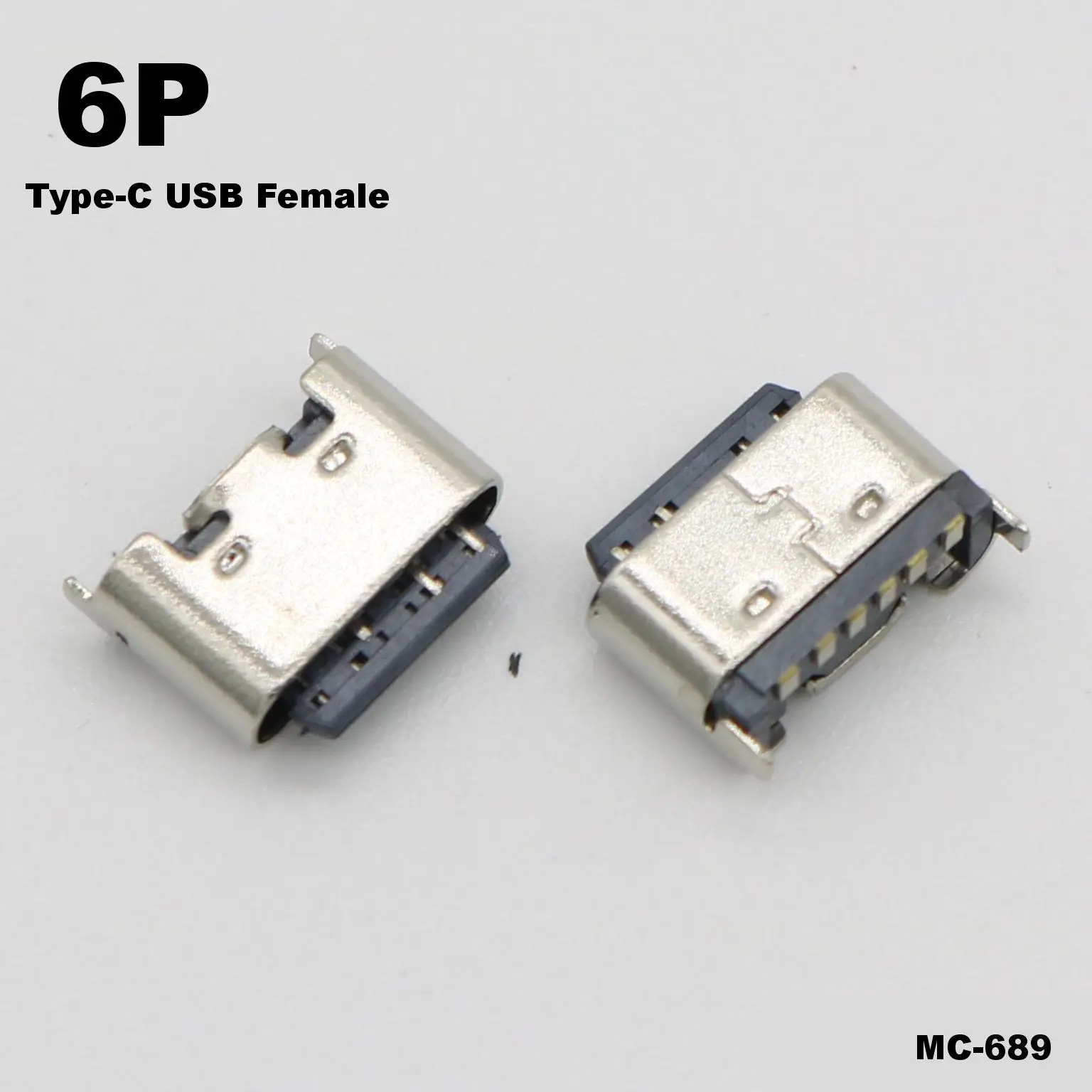 1pcs 6P Type-C USB Jack Charge Socket Connector 6Pin 6 Pin