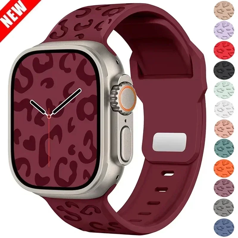 حزام منقوش ناعم لساعة أبل 8 7 6 5 4 3 SE حزام سوار لساعة IWatch Ultra 44 مللي متر 38-40 42-46 41-45 46 مللي متر 49 مللي متر