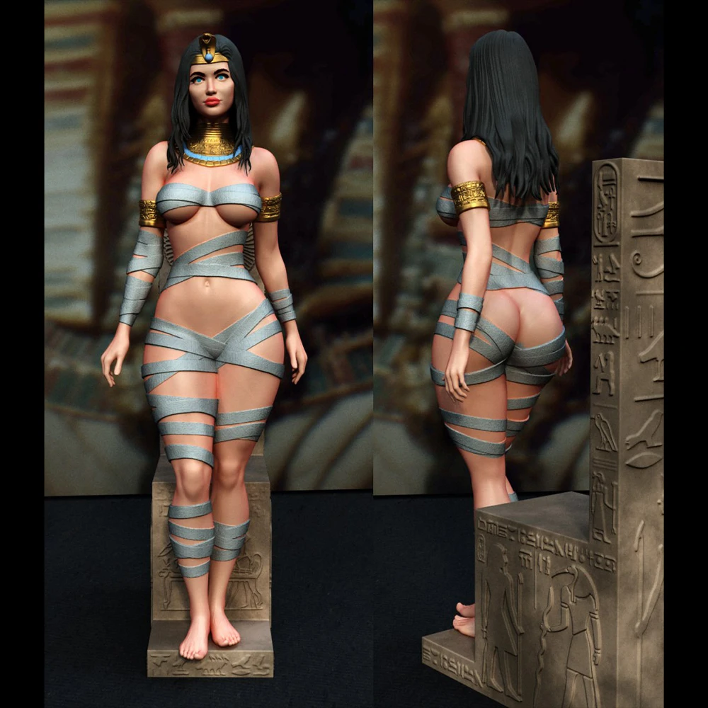 

1/24 Egyptian Sexy Girl mummy NSFW Resin Model Figure Toy Craft Unassembled Miniature Reduction Statue Unpainted Kit