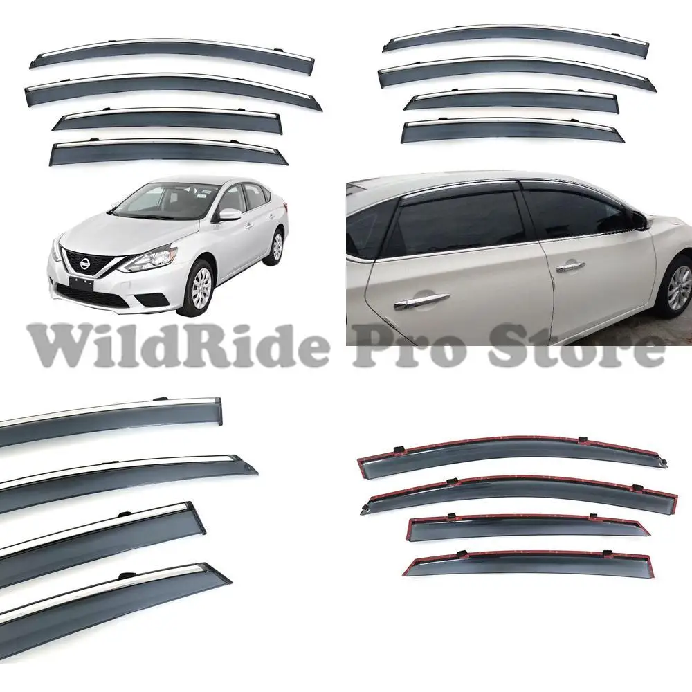 

1 set for Nissan 2012 2018 Sentra Syplhy Window Rain Deflector Sentra Almera Rain Guard