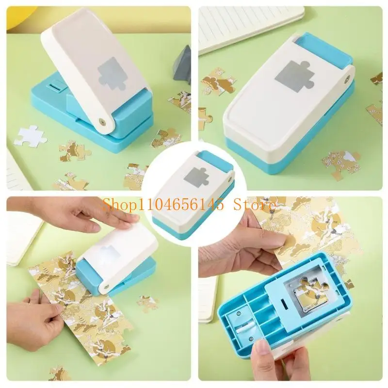 652F Jigsaws Hole for Scrapbooking, Craft Paper Puncher Multipurpose Tool