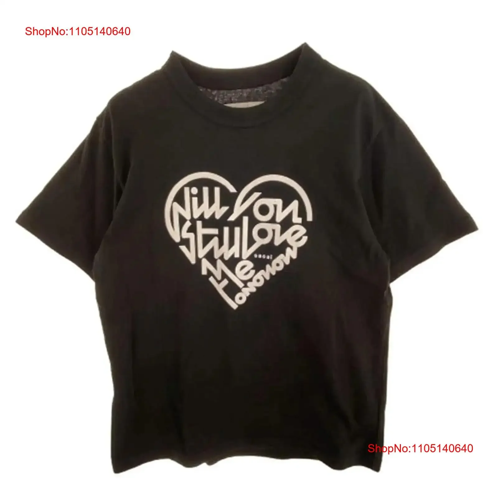 

Футболка с принтом Sacai 25Ss 25 0983S, черная 2, мужская винтажная одежда, винтажный стираный топ для повседневной носки, дышащая мужская одежда