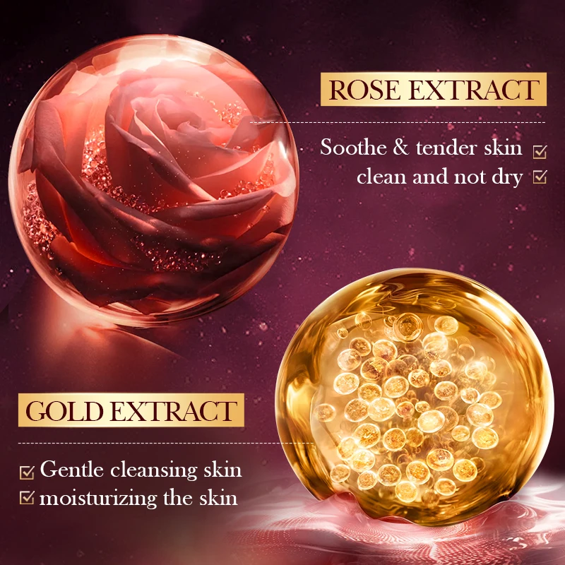 Luxury Natural Skincare - Rose Gold Foil Handmade Soap –
