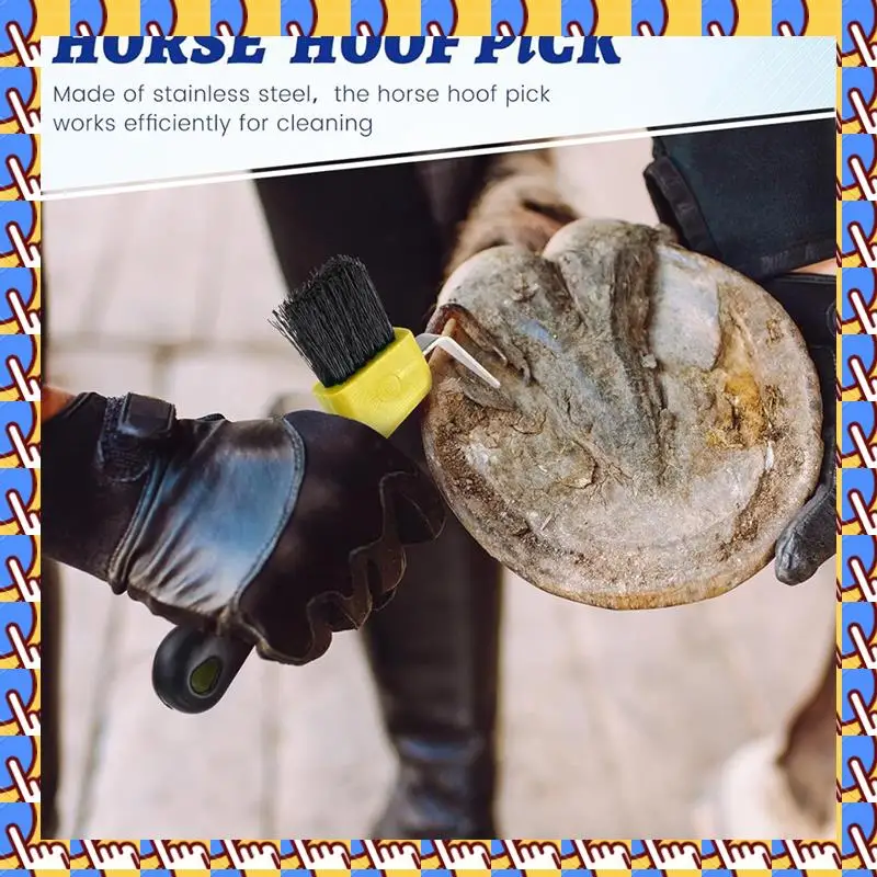 

A79I Щетка для отбора лошадей, 4 шт., портативный инструмент с мягкой резиновой ручкой, щетка - случайный выбор цвета