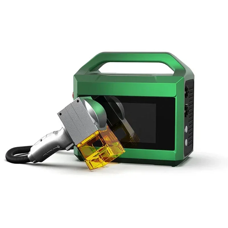 

Handheld fiber marking machine for stall metal stainless steel nameplate plastic pencil jewelry marking