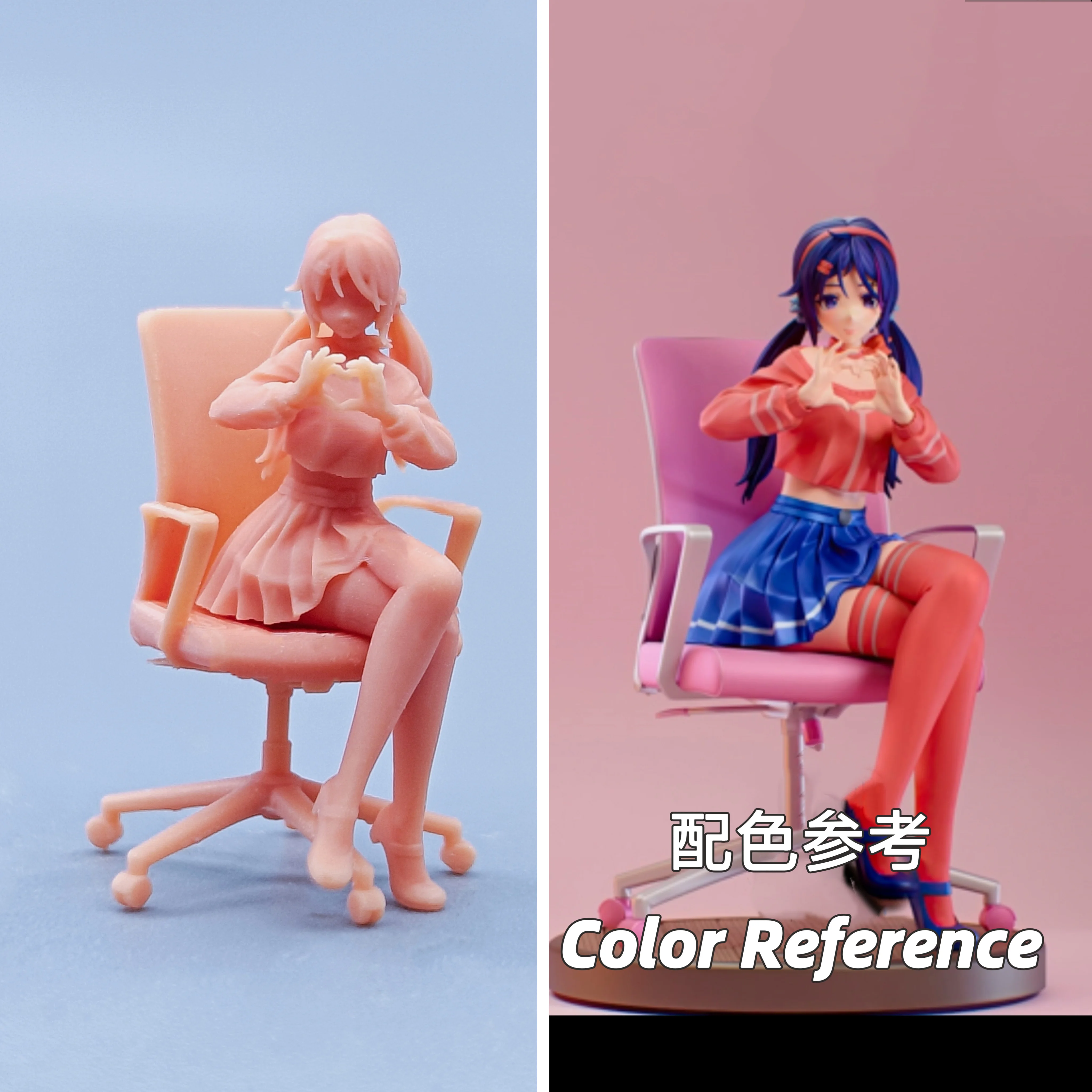 1/64 Figuren Maßstab Modell Harz Mita ungefärbte Miniaturen Diorama handbemalt C935