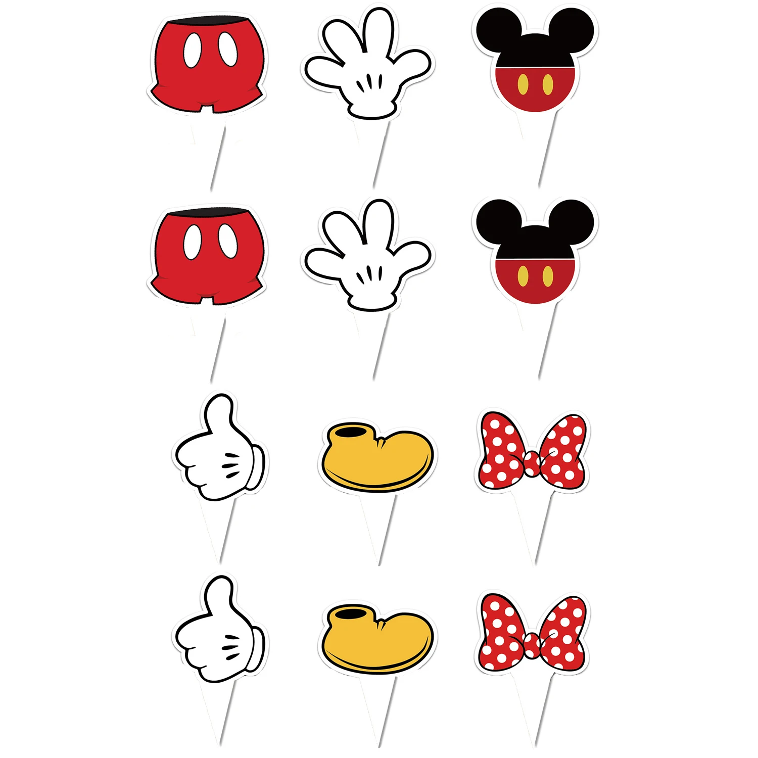 3 Layer Mickey Cake Stand Party Decoration Cake Toppers Cupcake Wrappers Minnie Dessert Tower Rack Party Birthday Celebrations