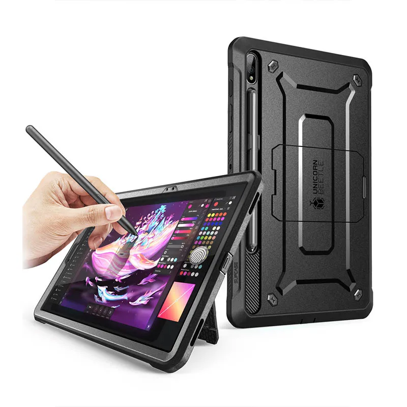 For Samsung Galaxy Tab S7 Plus Case (2020) / S8 Plus (2022) 12.4 inch SUPCASE UB Pro Rugged Cover WITH Built-in Screen Protector