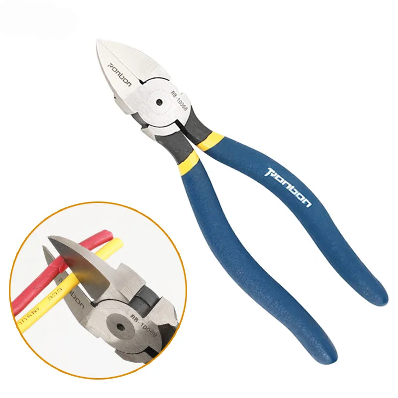 5/6 Inch Professional Electrician Pliers Cutting Pliers Wire Stripping Tool Side Cutter Cable Burrs Nipper DIY Repair Hand Tools