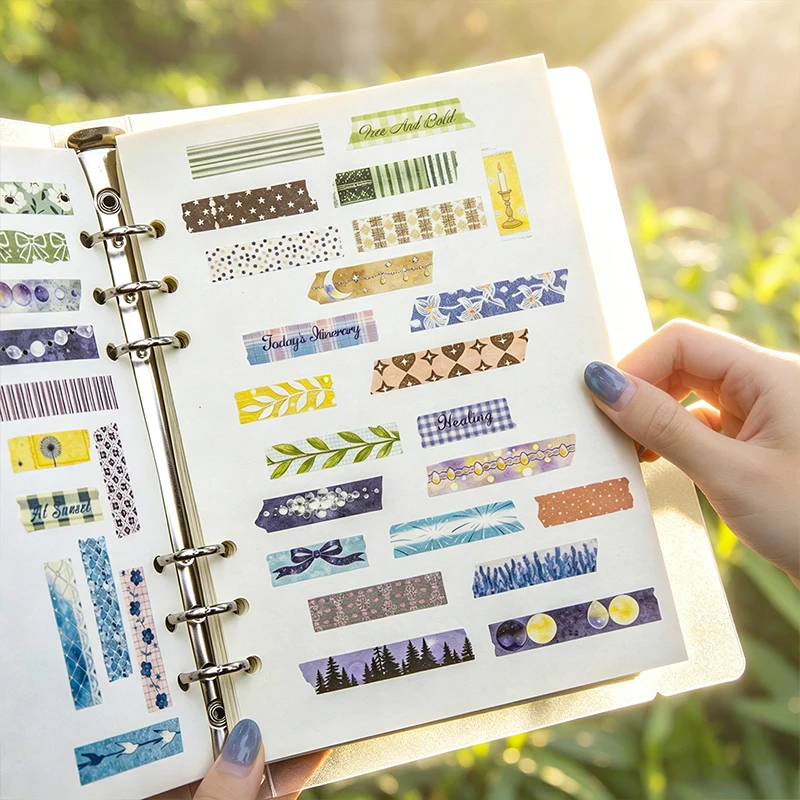 1~4Pack Texture Short Snippet Theme Stickers Scrapbooking Decoration Material Perfect for Collage Journaling Craft Diy Supplies