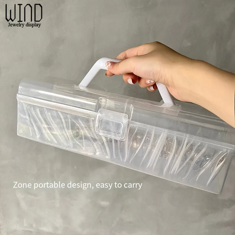 New Jewelry Storage Containers Box Portable Anti-oxidation Jewellery Box Holder Storage Organizer Packaging for Earrings Rings