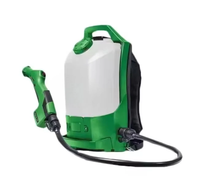 Cordless electrostatic backpack sprayer